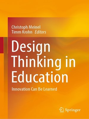 cover image of Design Thinking in Education